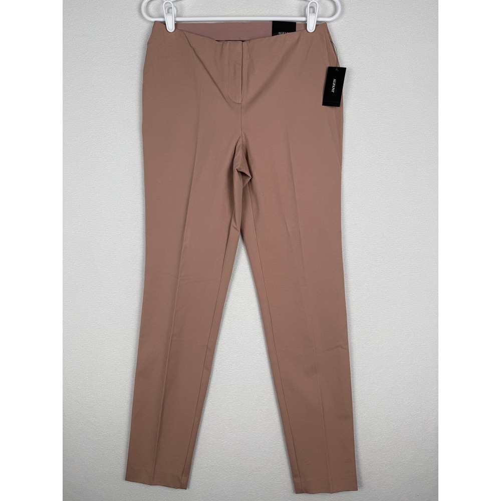 NEW Alfani Womens 6 Skinny Leg Comfort Waist Pants Pottery Clay Brown 78214